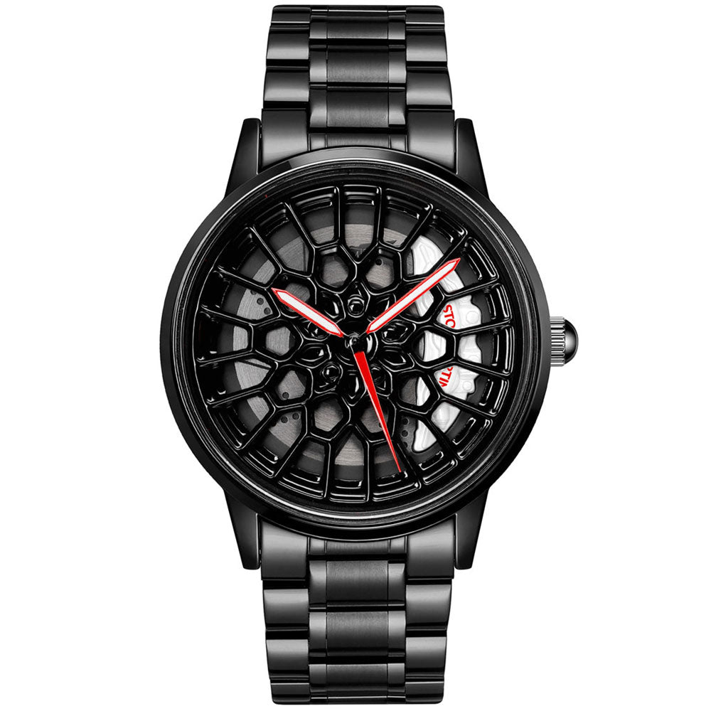 aston martin car wheel watch