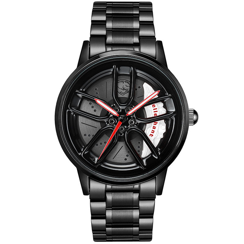 Dodge hellephant car wheel watch white