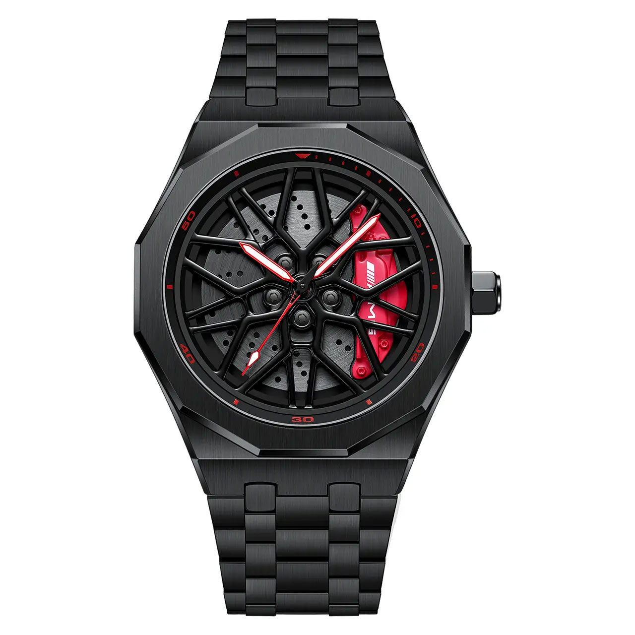 HMNWatch Petronas G55 Rim Watch Brushed steep strap Red