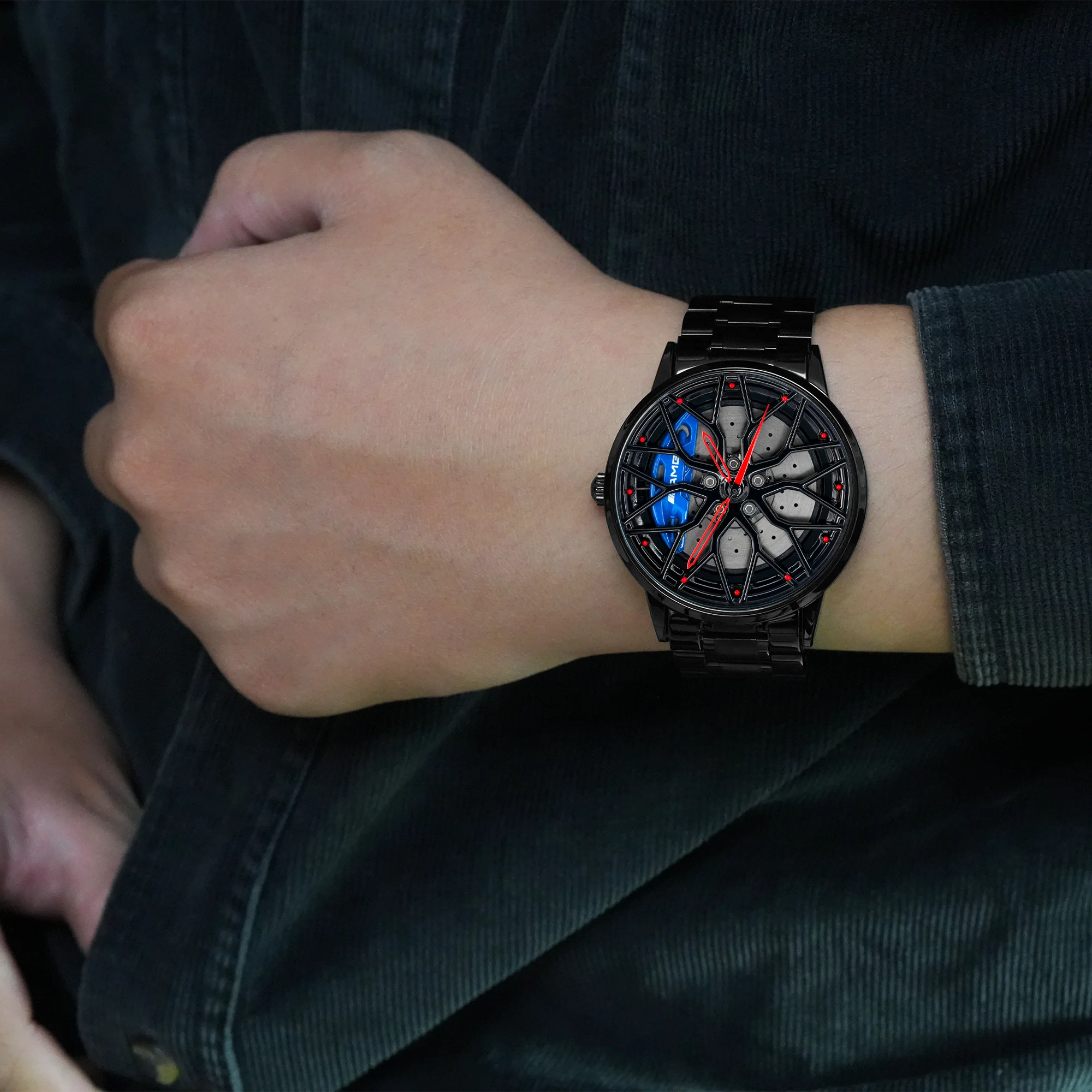 HMNWatch Petronas G63 non-spinning wheel watch Mercedes car rim watches AMG rim watches AMG wheel watches G63 non-spinning Rim watches
