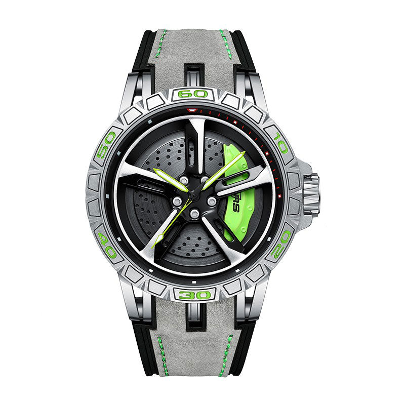 HMNWatch Bavaria RS7 Rim watch Sporty Watch Silver Red