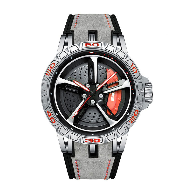 HMNWatch Bavaria RS7 Rim watch Sporty Watch Silver Red