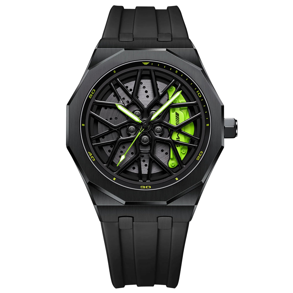 HMNWatch Petronas G55 Watch black silicone strap