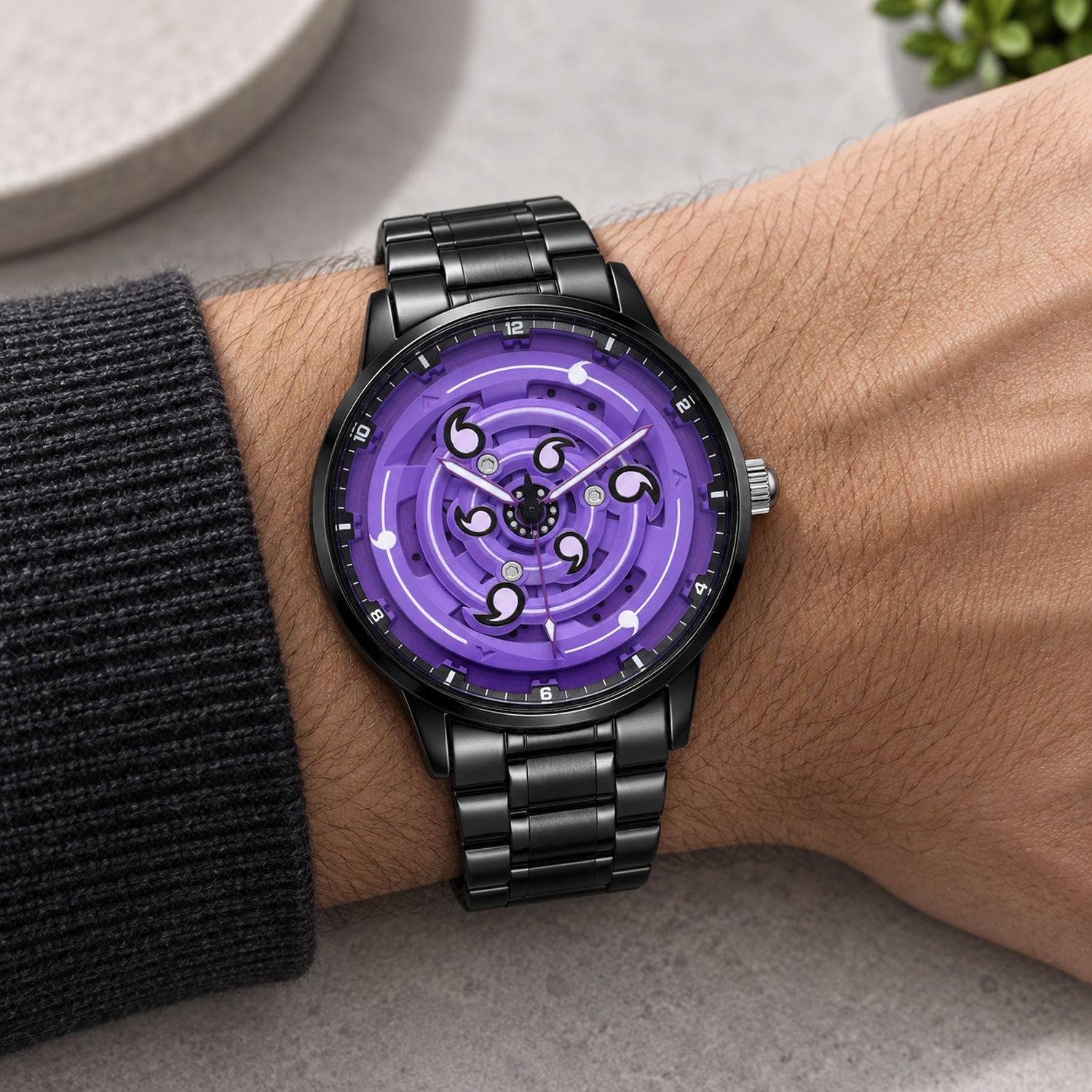Sasuke Rinnegan – Purple Six-Tomoe Spinning Watch