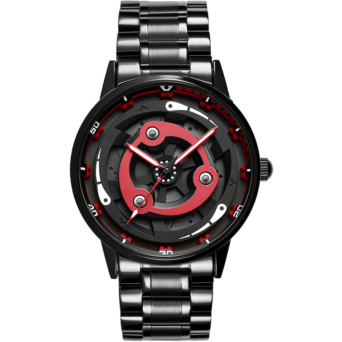 Warborn Flame Madara Edition Black Watch Spinning watch