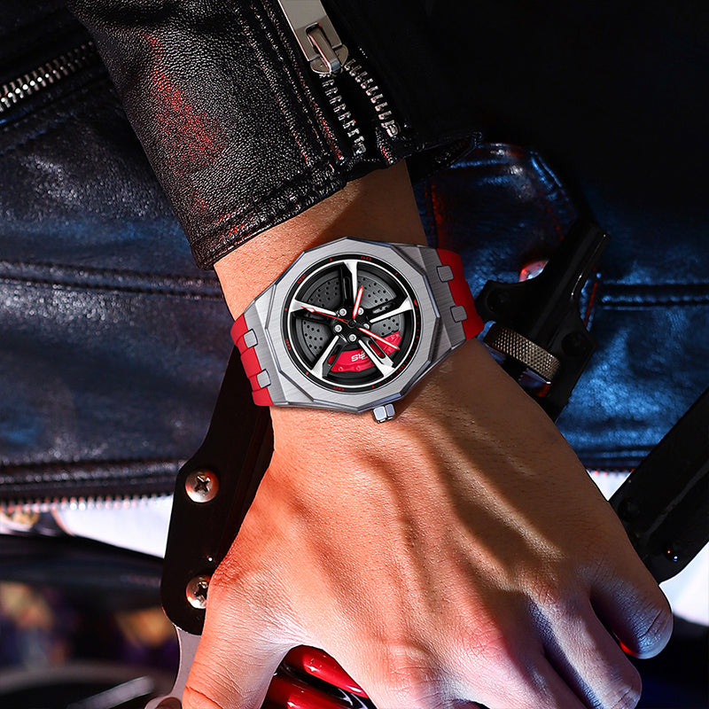 HMNWatch Bavaria RS7 Audi RS7 Audi Rim Watches Car Rim Watches Car Wheel Watches Silicone rs7 watches