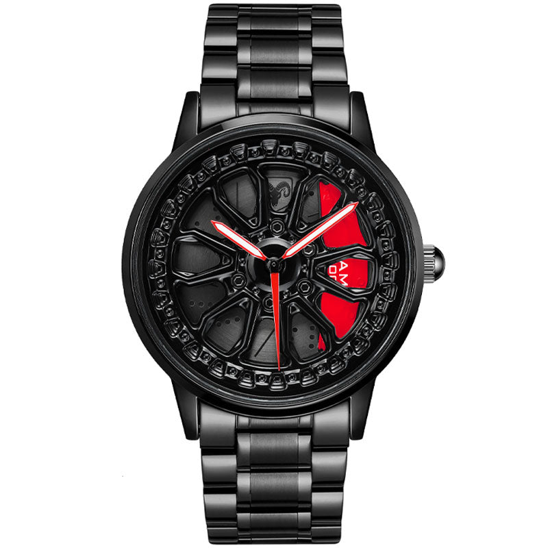 dogde ram car wheel watch red