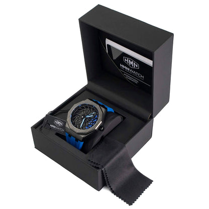 HMNWatch - Premium Watch Box with Branded Logo | Elegant Packaging for Men's Racing Watches | High-Quality Craftsmanship and Durable Design