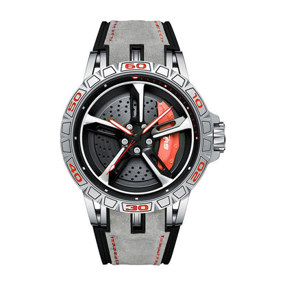 HMNWatch Bavaria RS7 Rim watch Sporty Watch Silver Red 