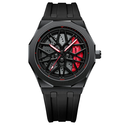 HMNWatch Petronas G55 Watch black silicone strap