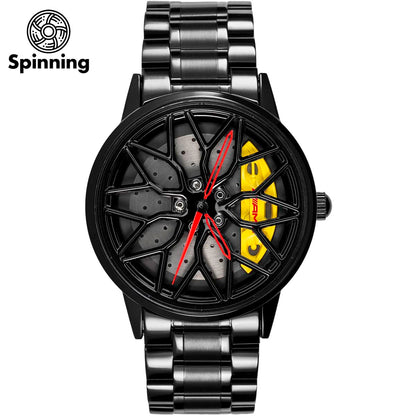 HMNWatch petronas g63 spinning rim watch, mercedes benz rim watch, benz wheel watch car wheel watches