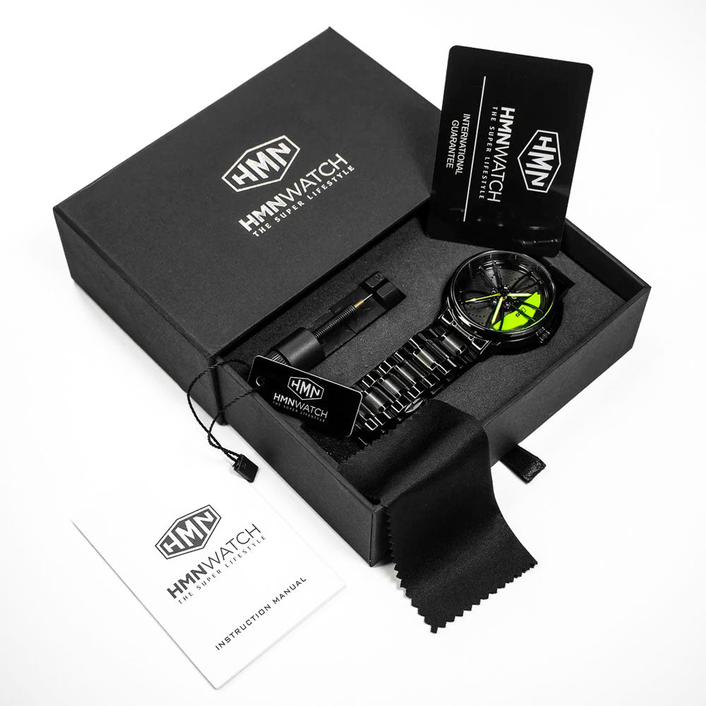 HMNWatch - Premium Watch Box with Branded Logo | Elegant Packaging for Men's Racing Watches | High-Quality Craftsmanship and Durable Design