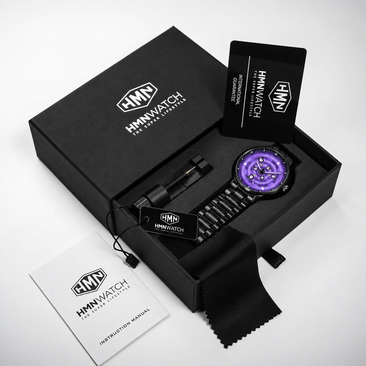 Sasuke Rinnegan – Purple Six-Tomoe Spinning Watch