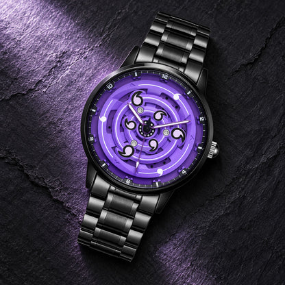 Sasuke Rinnegan – Purple Six-Tomoe Spinning Watch