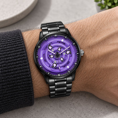 Sasuke Rinnegan – Purple Six-Tomoe Spinning Watch