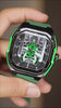HMN V12 Phantom Watch - V12 Engine Skeleton Watch Green